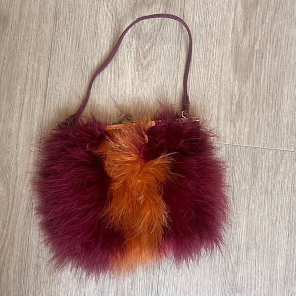 Fendissime by Fendi Feather Clutch โ Rare Collector's Piece - Picture 1 of 3